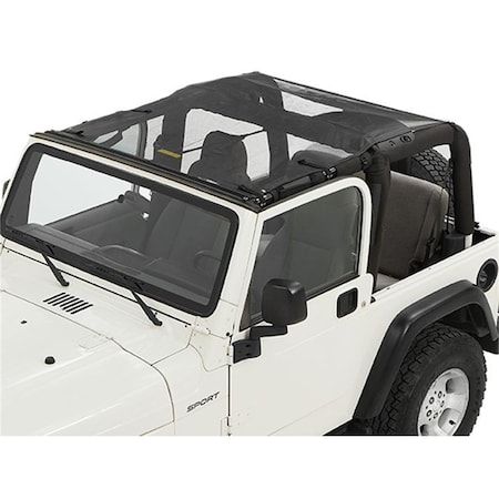Bestop Sun Extended Safari Style Bikini Top For Jeep 1997-2006 Wrangler TJ 52404-11